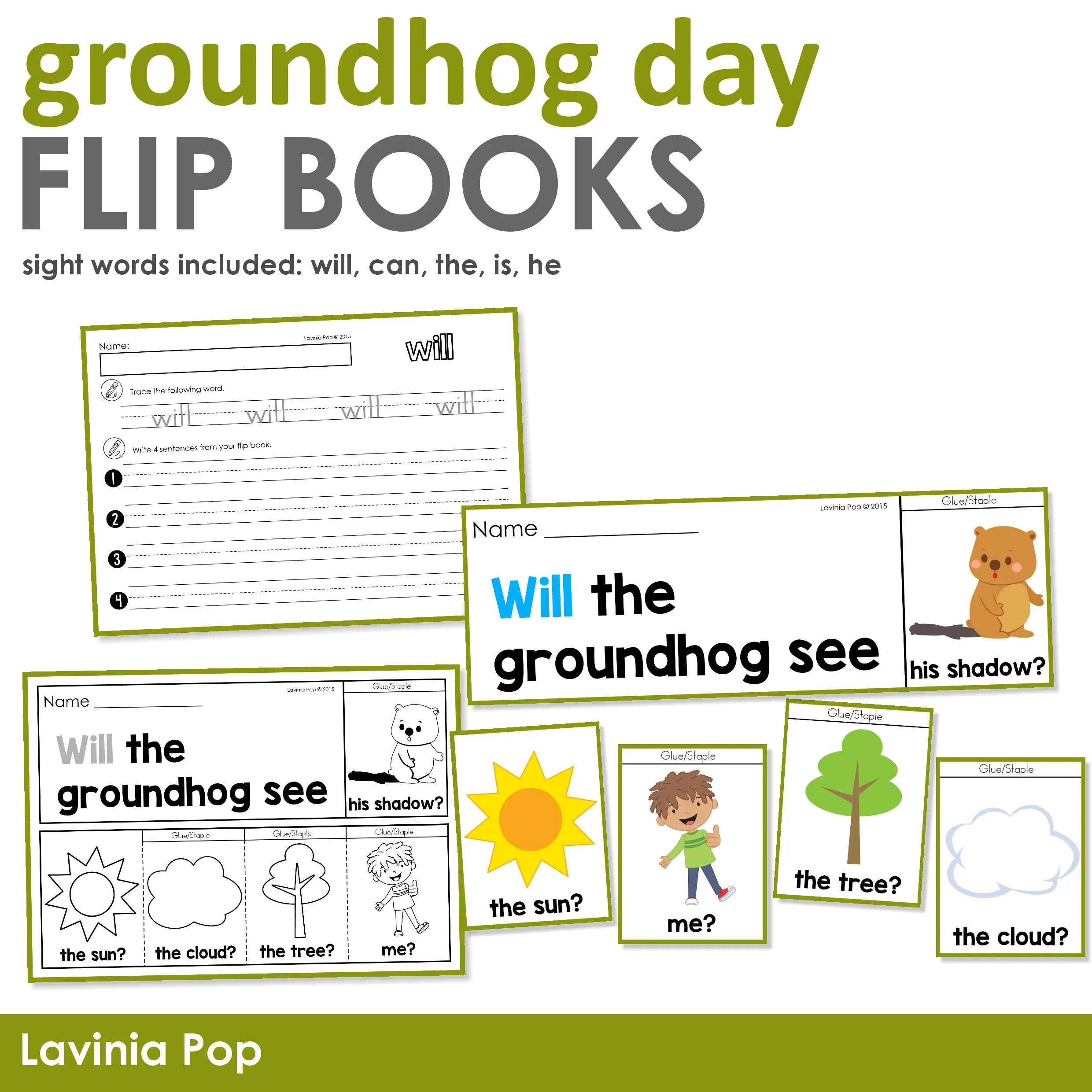 groundhog day printable booklets